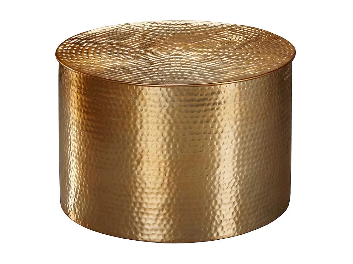 Sofatisch aus Aluminium Goldfarben