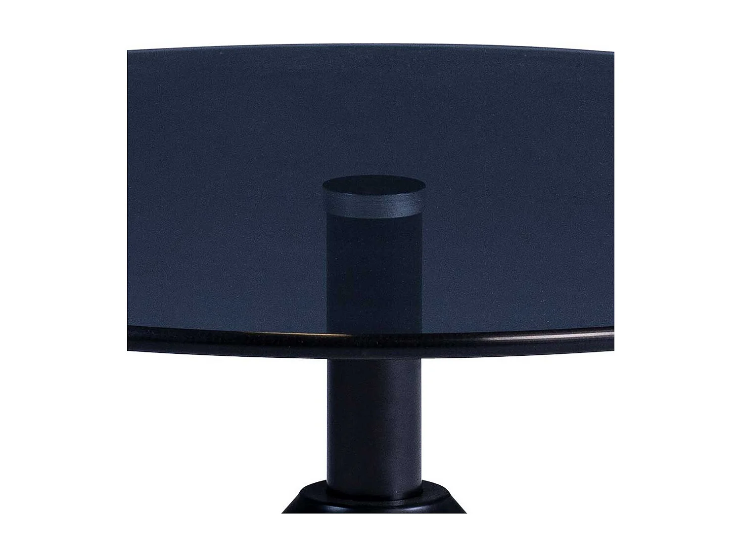 Schwarzer Salontisch aus Sicherheitsglas Metall