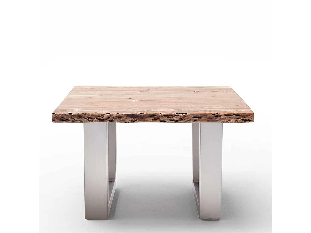 Industrial Wohnzimmertisch mit natürlicher Baumkante Akazie Massivholz