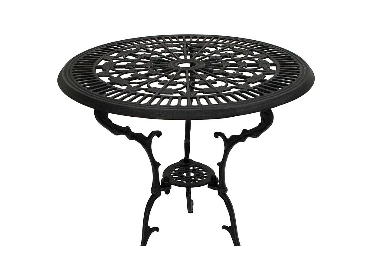 Terrassentisch aus Aluminium Vintage Design