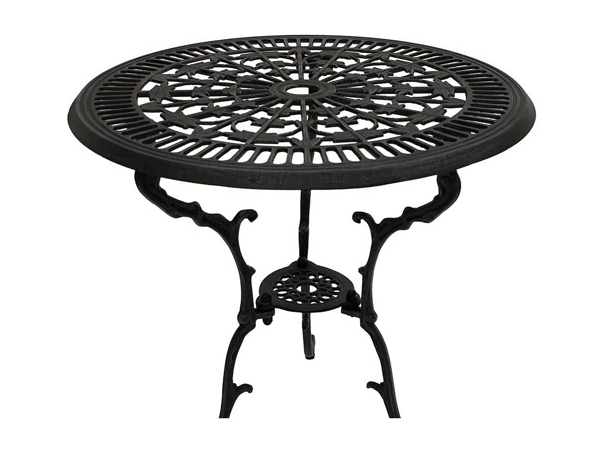 Terrassentisch aus Aluminium Vintage Design