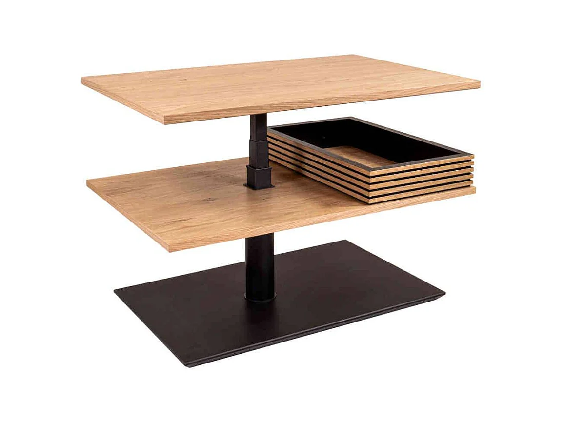 Couchtisch in Wildeichefarben Staufach