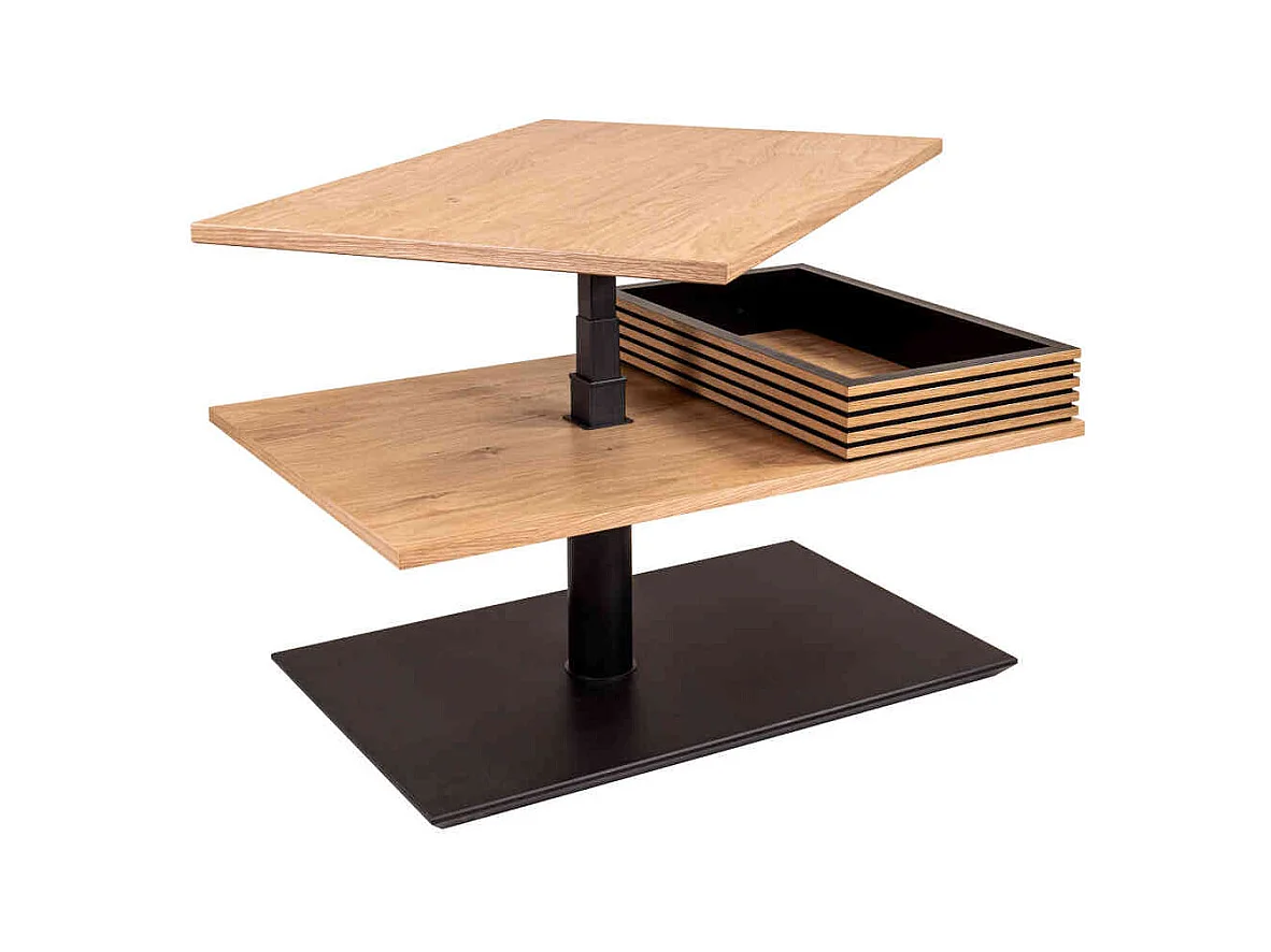 Couchtisch in Wildeichefarben Staufach