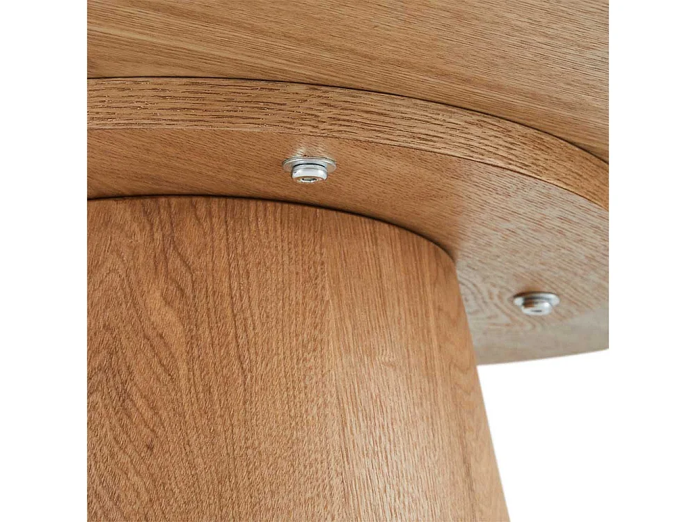 Couchtisch Sofatisch in runder Form echtholzfurniert