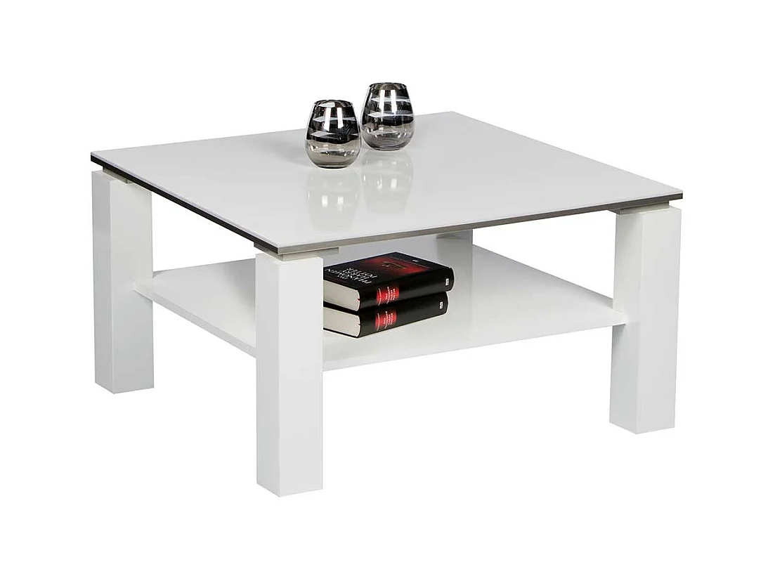 Weißer Couchtisch in modernem Design melaminbeschichtet