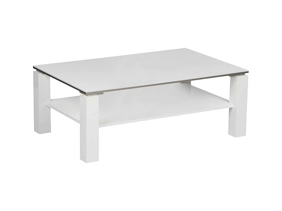 Weißer Couchtisch in modernem Design melaminbeschichtet