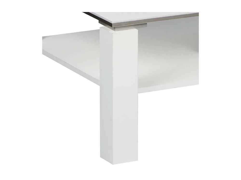 Weißer Couchtisch in modernem Design melaminbeschichtet