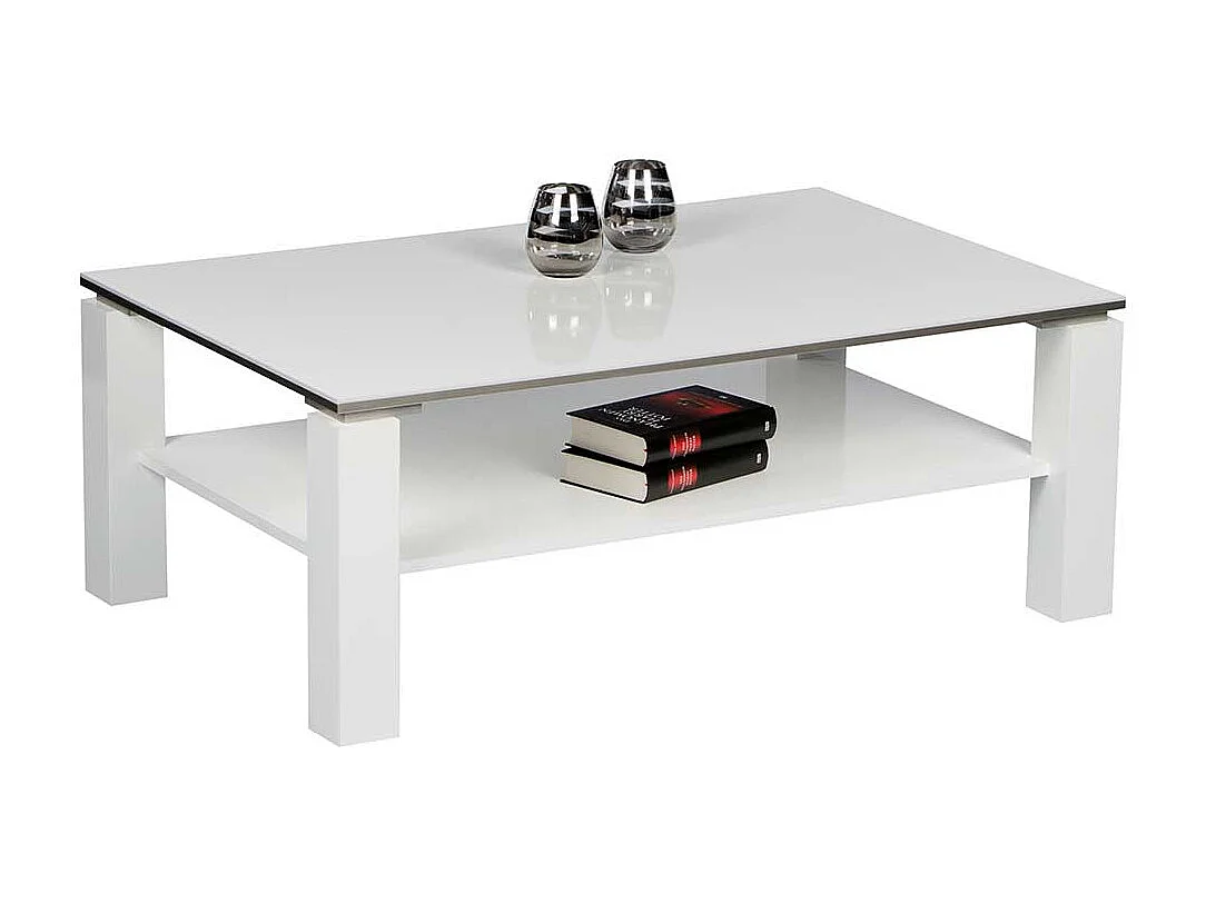 Weißer Couchtisch in modernem Design melaminbeschichtet