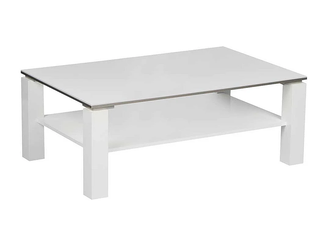 Weißer Couchtisch in modernem Design melaminbeschichtet