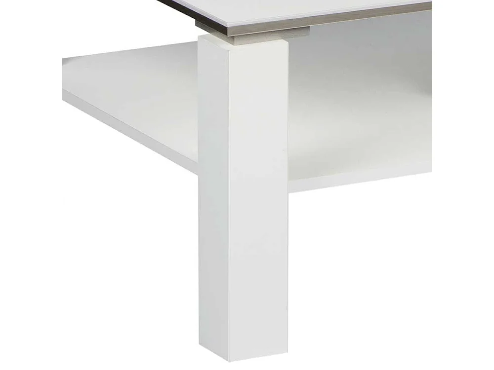 Weißer Couchtisch in modernem Design melaminbeschichtet