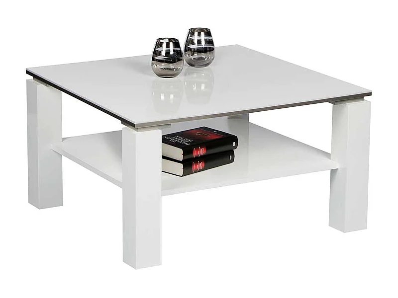 Weißer Couchtisch in modernem Design melaminbeschichtet
