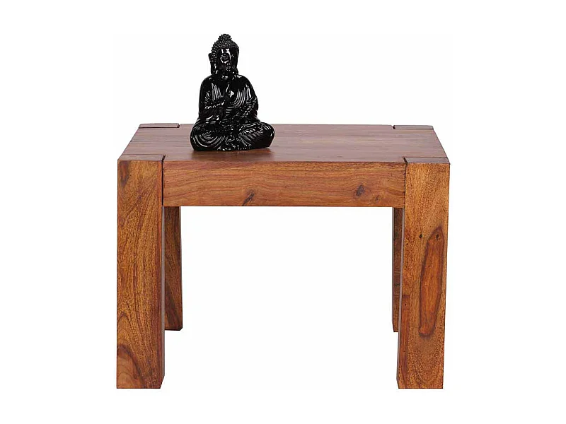 Wohnzimmertisch aus Sheesham Massivholz 60 cm