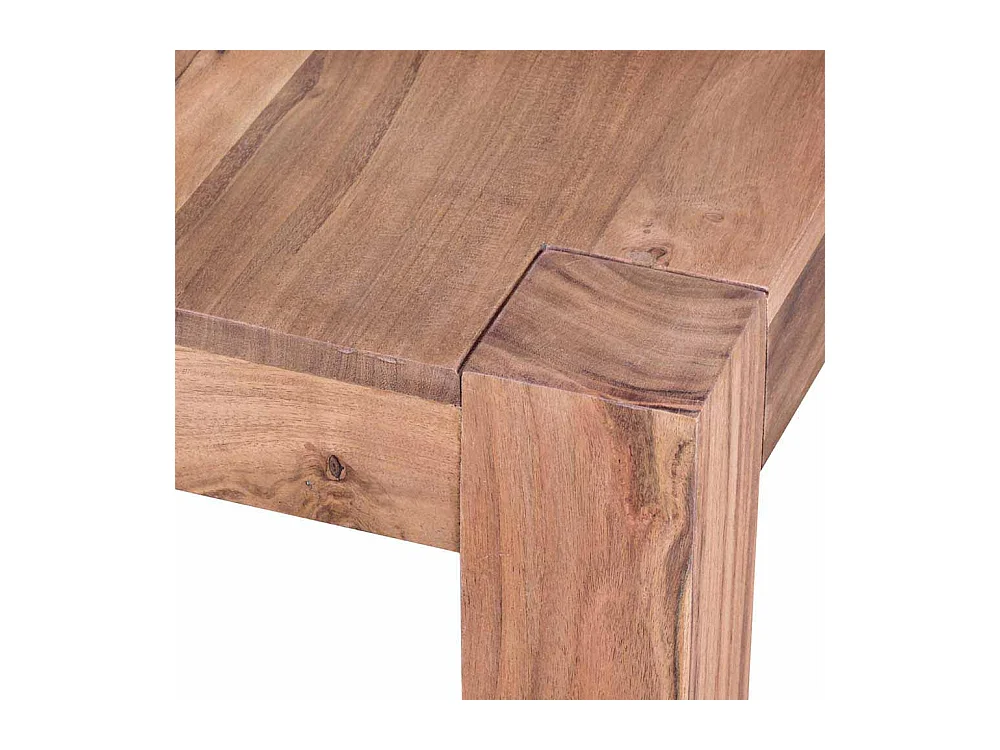 Wohnzimmer Couchtisch aus Akazie Massivholz 40 cm hoch