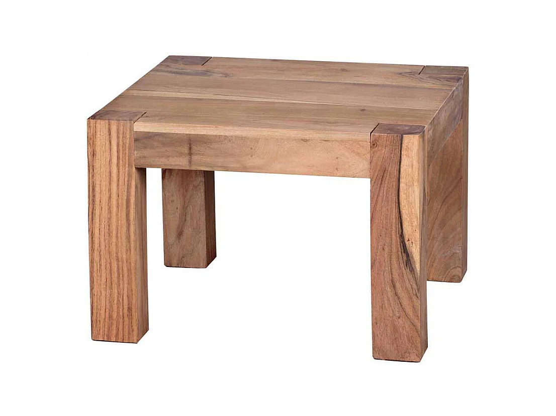 Wohnzimmer Couchtisch aus Akazie Massivholz 40 cm hoch