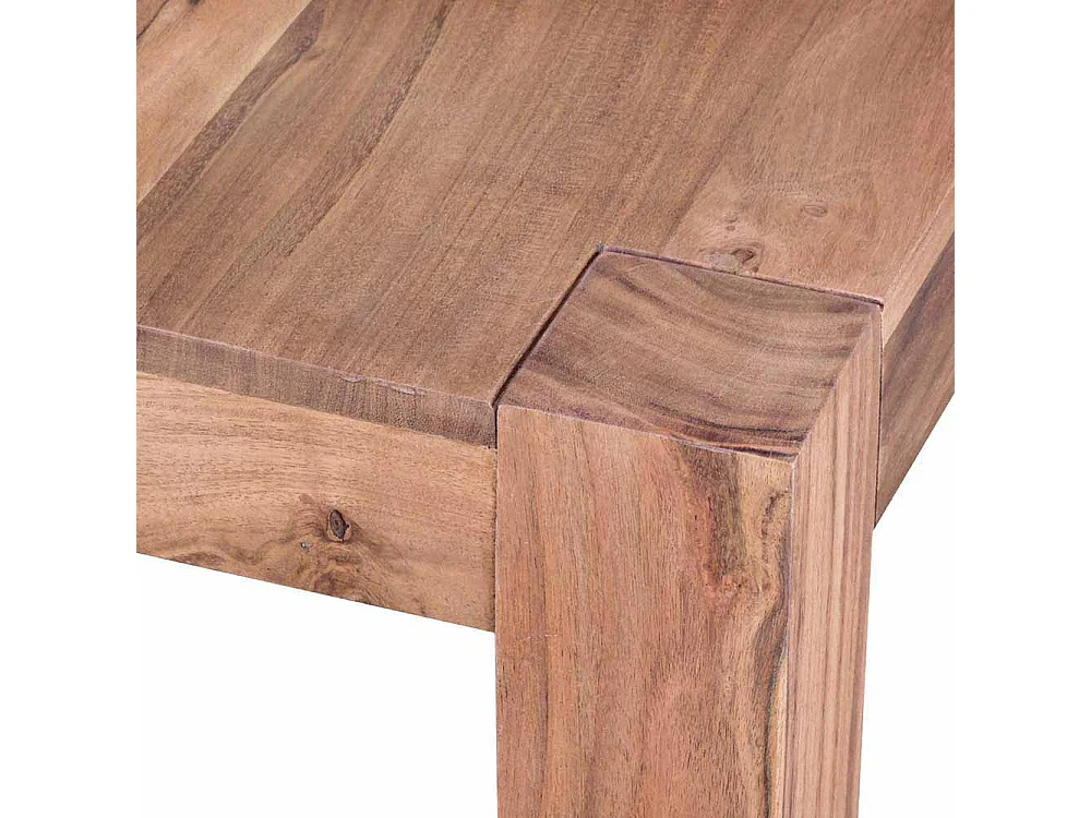 Wohnzimmer Couchtisch aus Akazie Massivholz 40 cm hoch