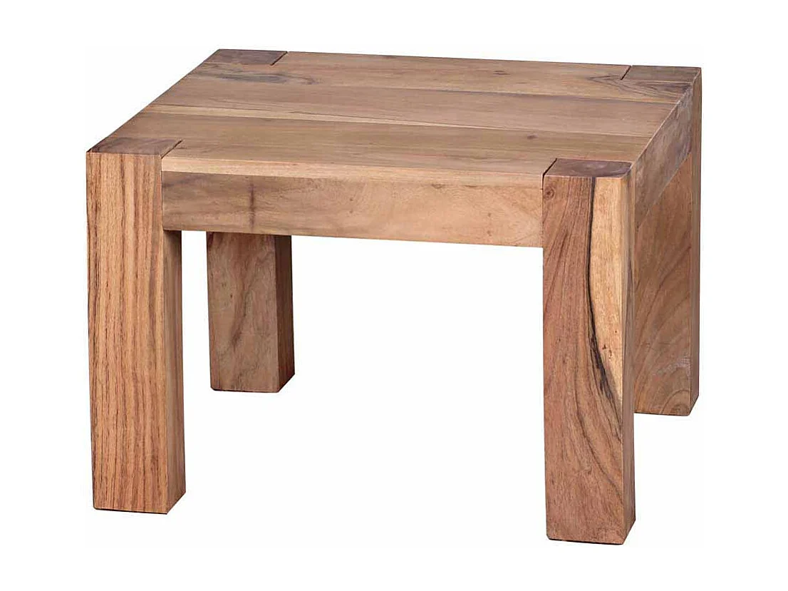 Wohnzimmer Couchtisch aus Akazie Massivholz 40 cm hoch
