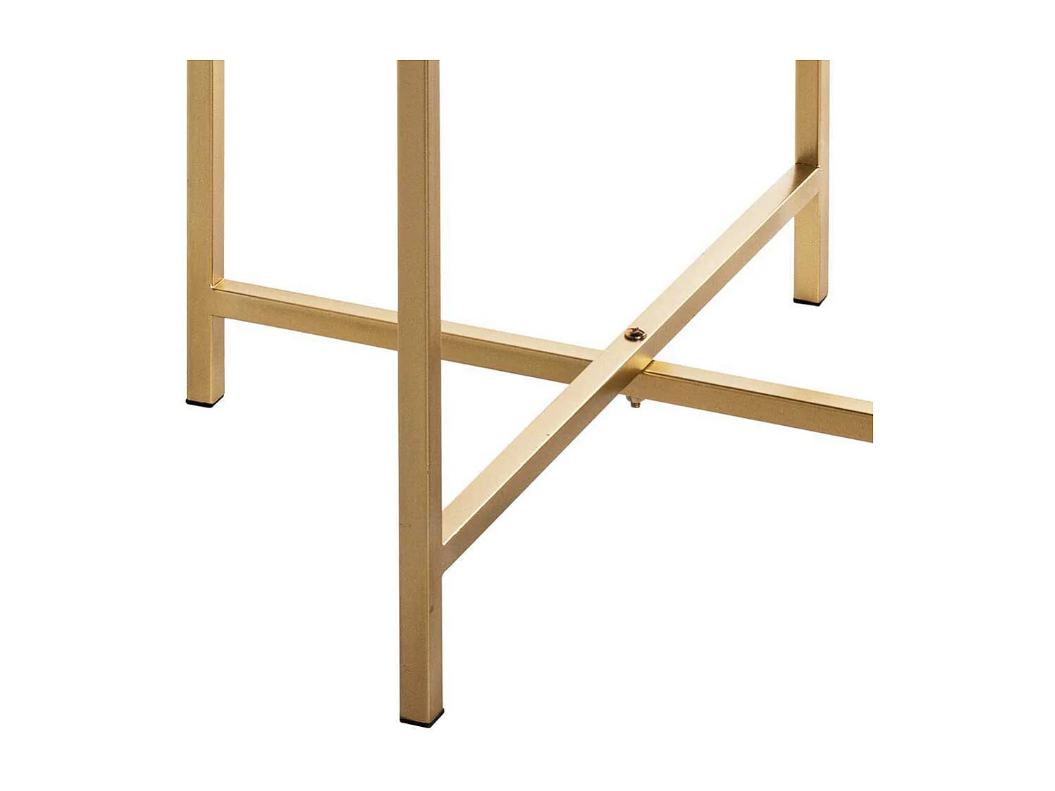 Coffee Table in Goldfarben Spiegelglas Platte