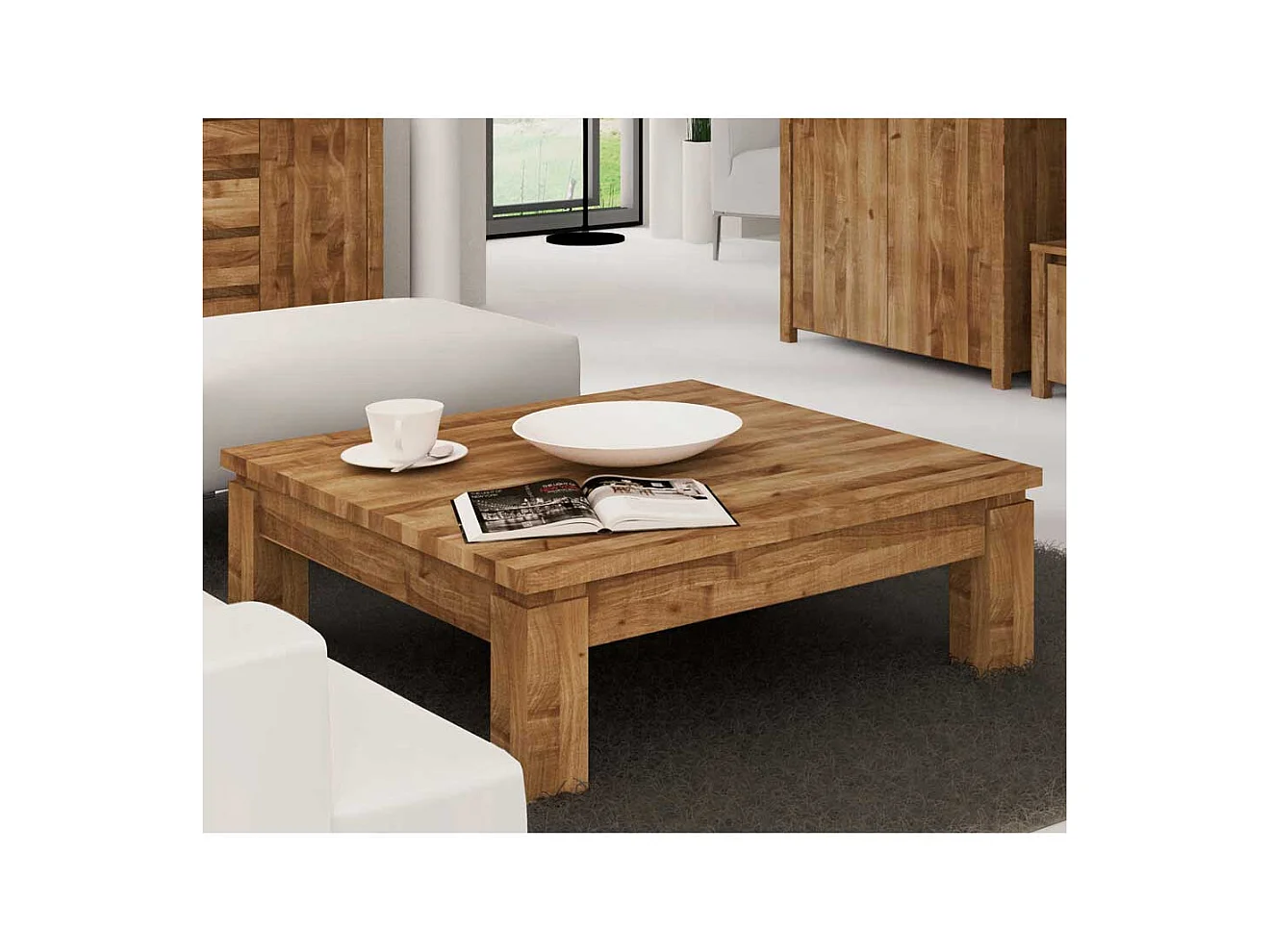 Massiv Couchtisch aus Wildeiche geölt