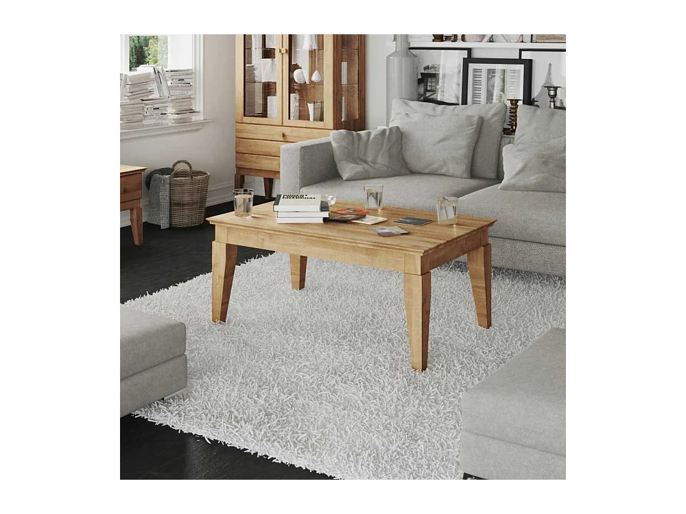 Wohnzimmer Couchtisch aus Wildeiche Massivholz natur geölt