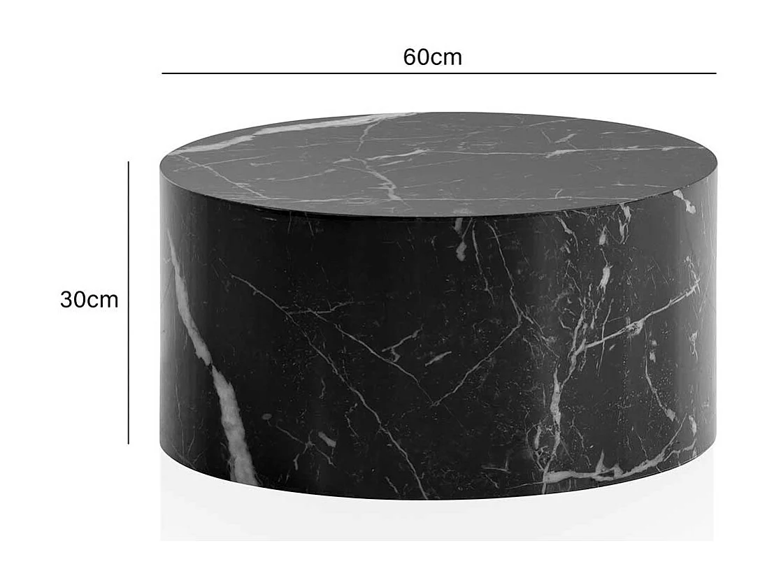 Designercouchtisch Couchtisch in Marmor Optik Hochglanz