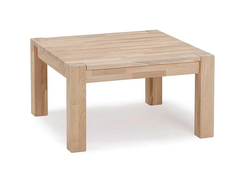 Echtholztisch für Wohnzimmer Wildeiche Massivholz