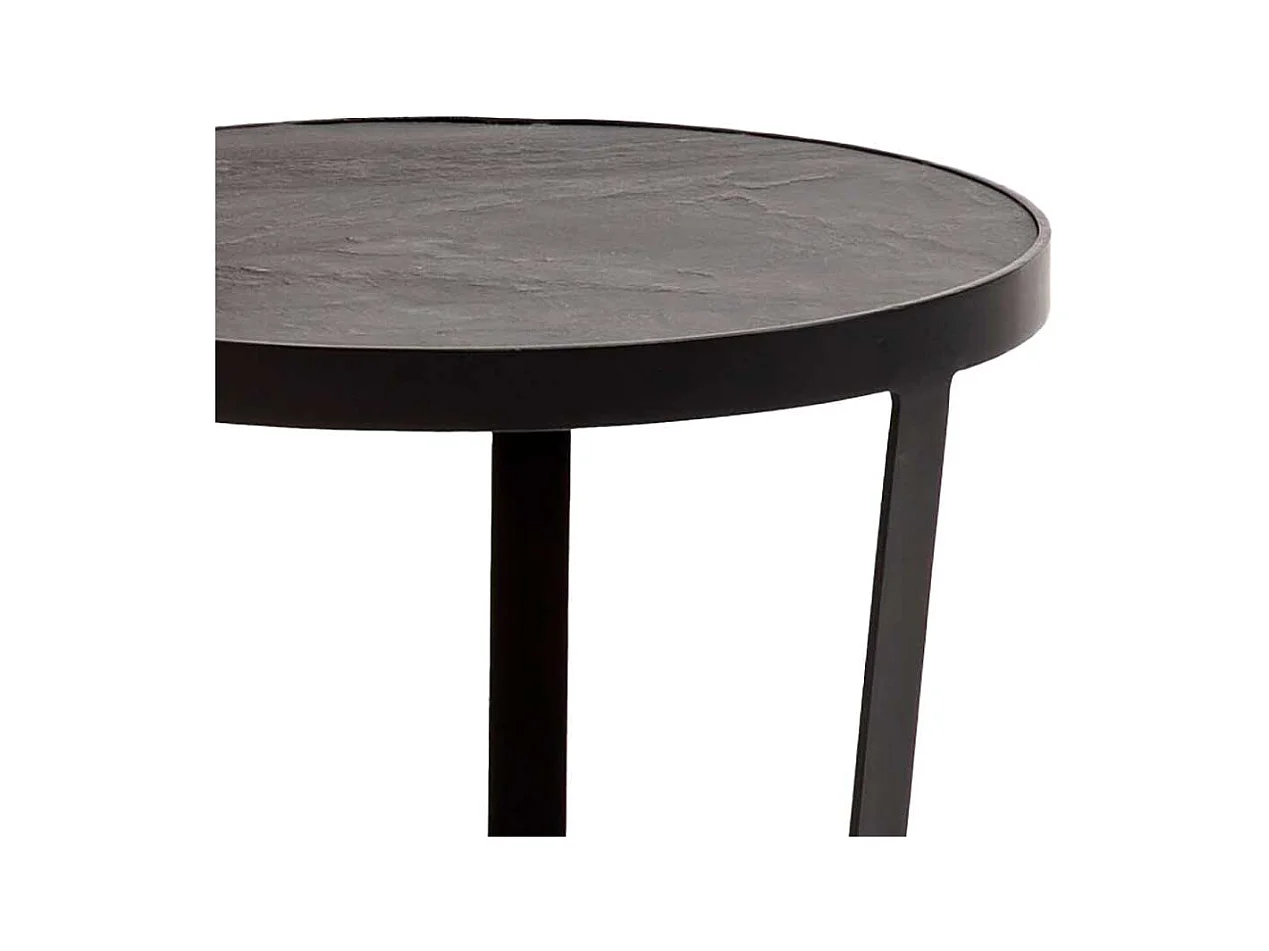 Couchtisch Set Sofatische in Anthrazit und Akaziefarben (zweiteilig)