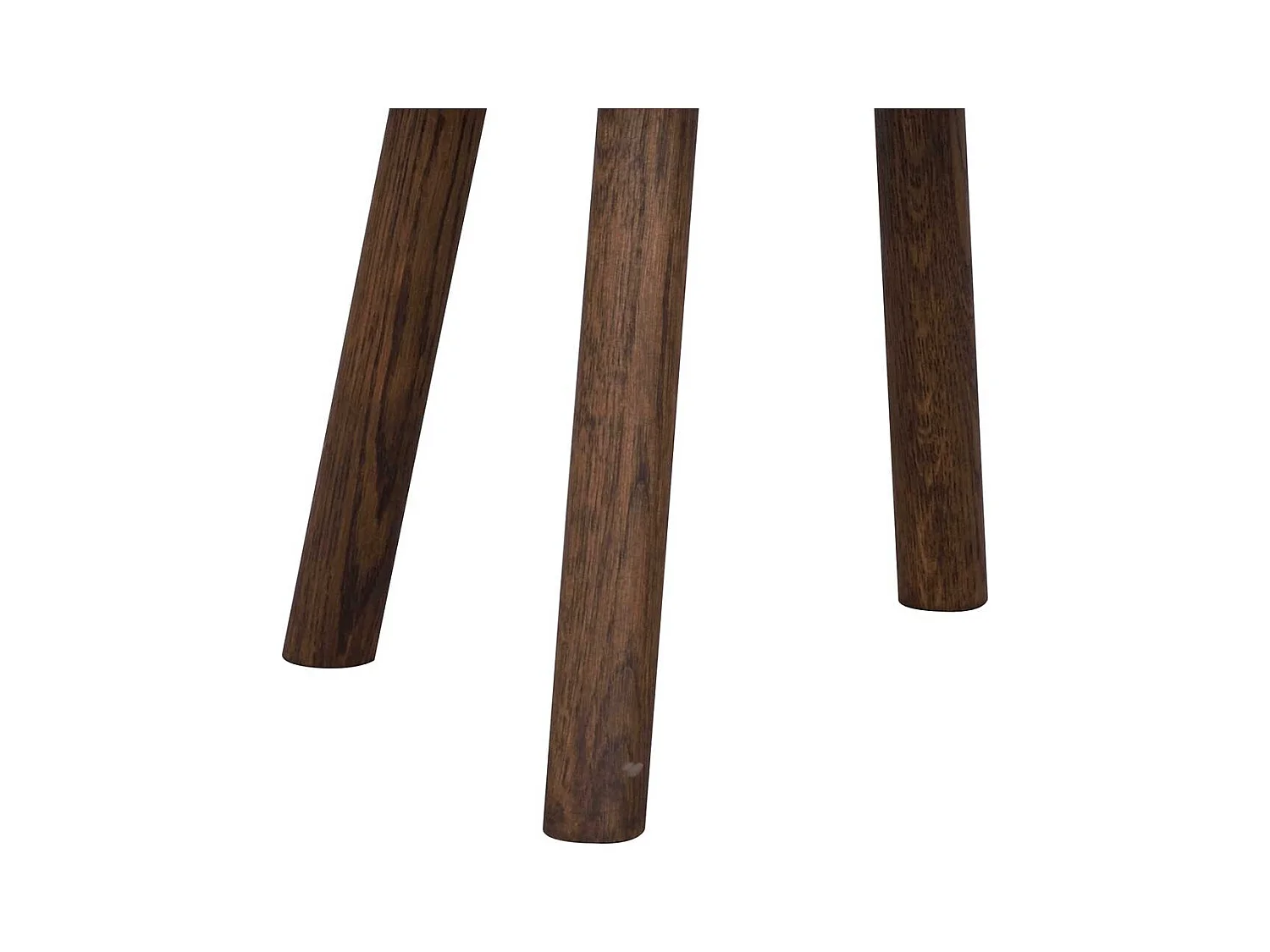 Sofa Tisch mit beiger Marmorplatte Gestell in Eiche dunkel