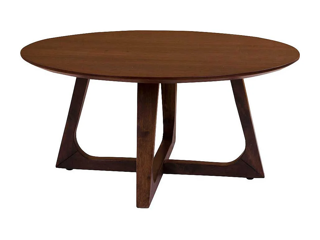 Wohnzimmer Tisch in Walnussfarben furniert 75 cm breit