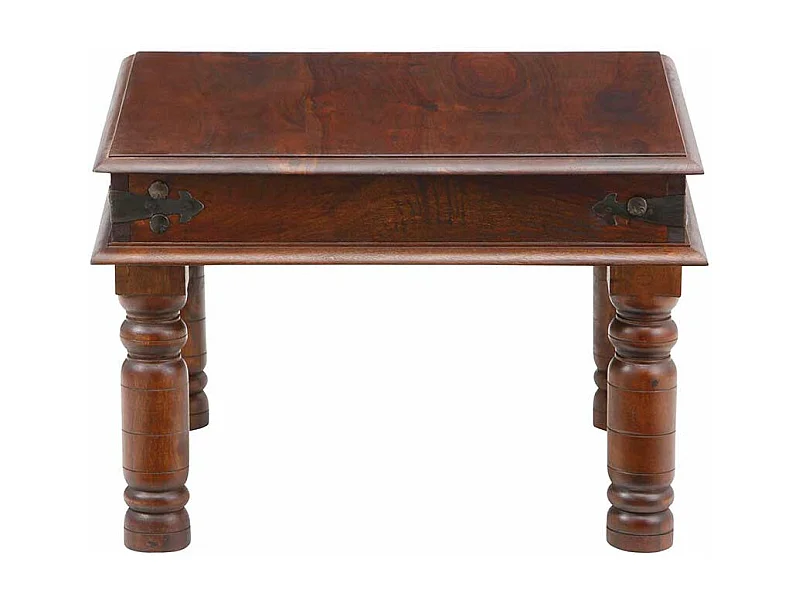 Couchtisch aus Akazie Massivholz Braun lackiert