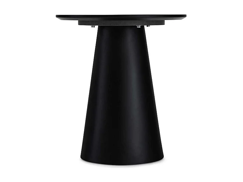Couchtisch Sofatisch in Schwarz auf Sockelgestell