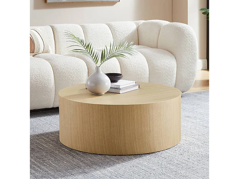 Wohnzimmertisch Couchtisch in runder Form und modernem Design