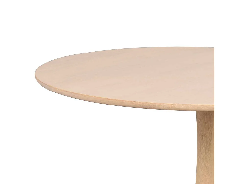 Couchtisch Salontisch in runder Form mit Tellerfußgestell