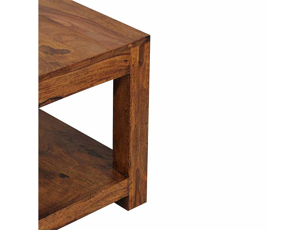 Wohnzimmer Couchtisch aus Sheesham massiv lackiert 60 cm breit