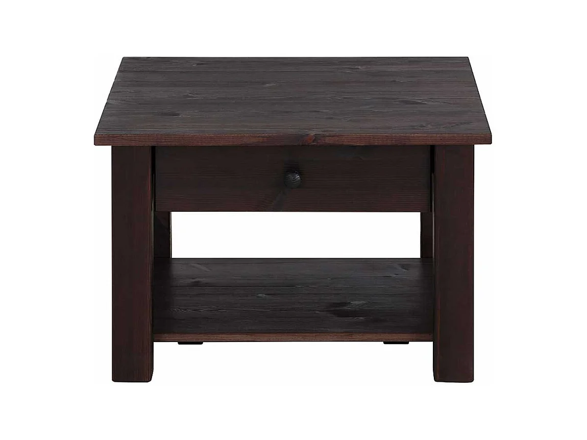 Sofatisch in Wengefarben Kiefer Massivholz