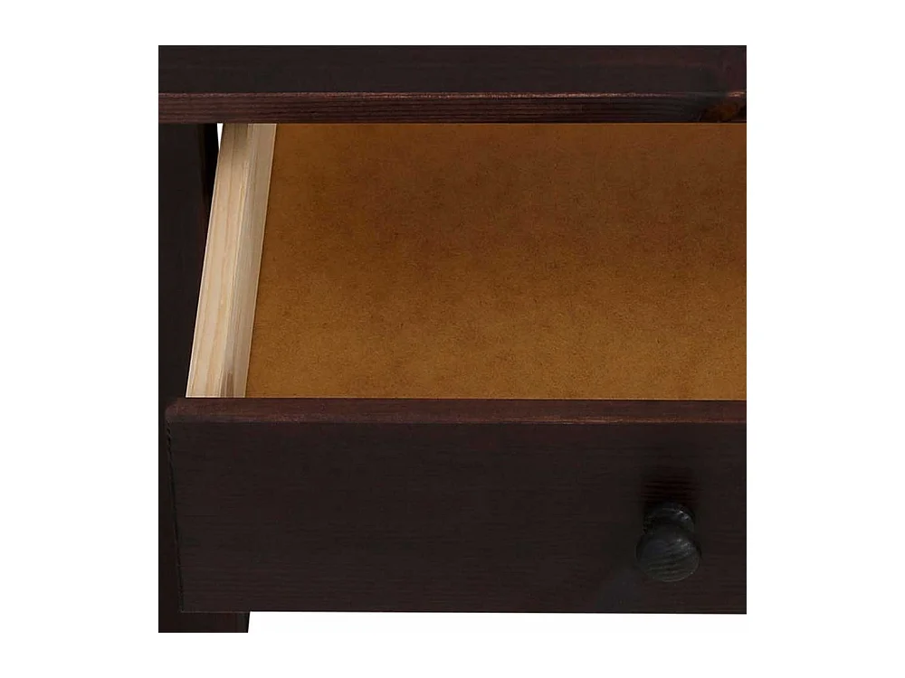 Sofatisch in Wengefarben Kiefer Massivholz