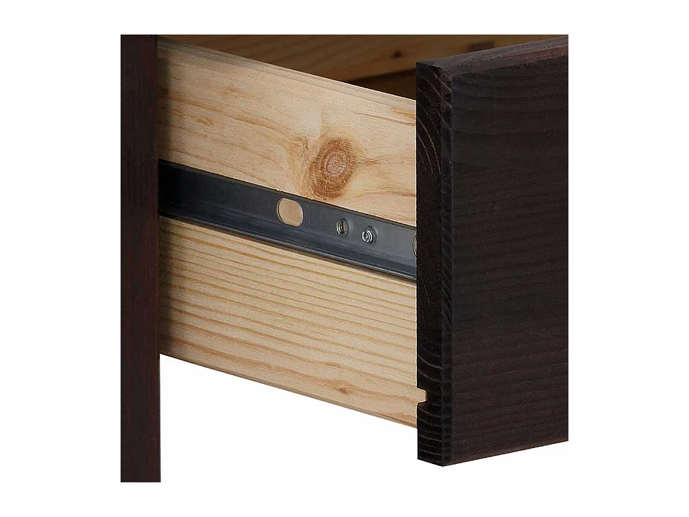 Sofatisch in Wengefarben Kiefer Massivholz