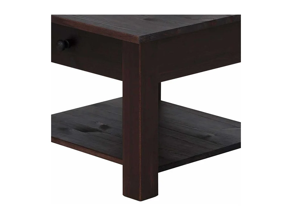 Sofatisch in Wengefarben Kiefer Massivholz