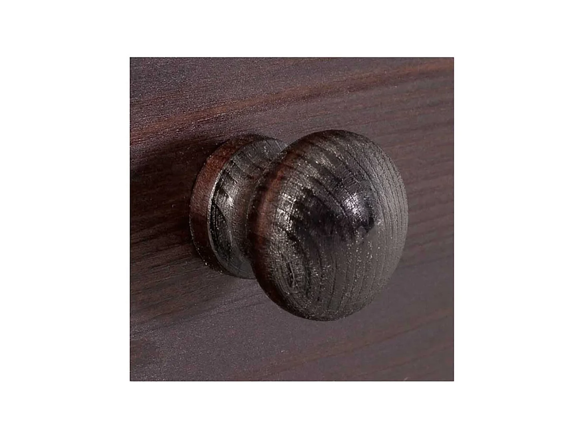 Sofatisch in Wengefarben Kiefer Massivholz