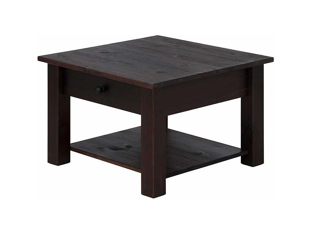 Sofatisch in Wengefarben Kiefer Massivholz