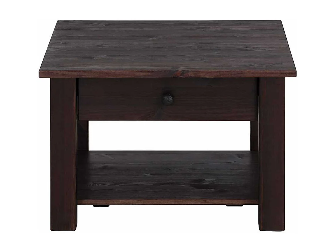 Sofatisch in Wengefarben Kiefer Massivholz