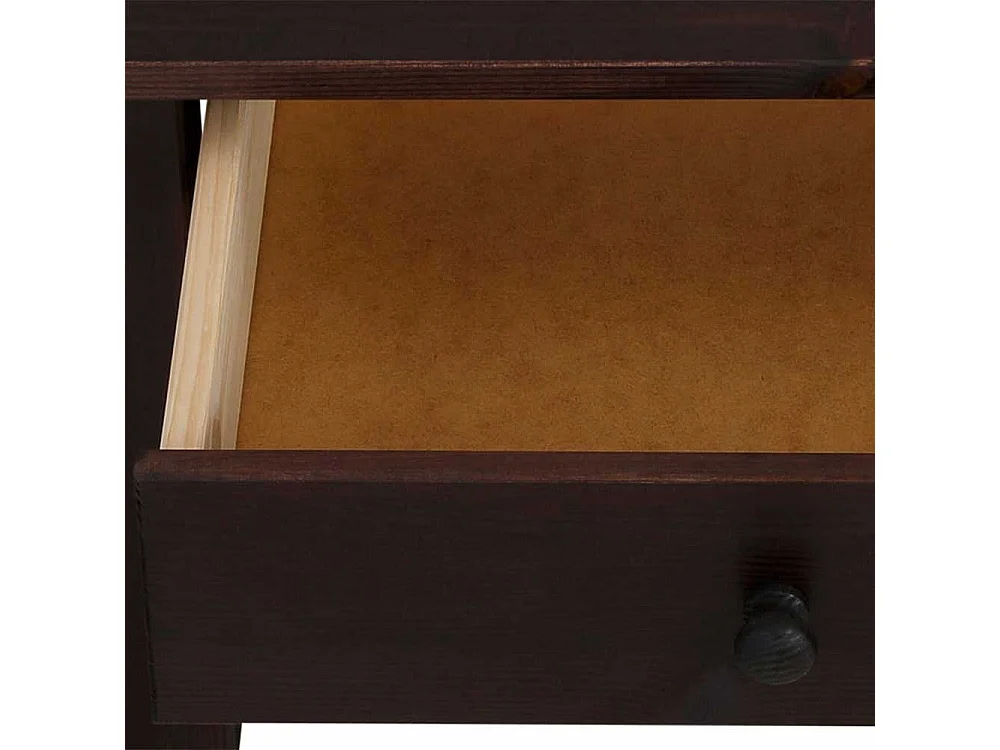 Sofatisch in Wengefarben Kiefer Massivholz