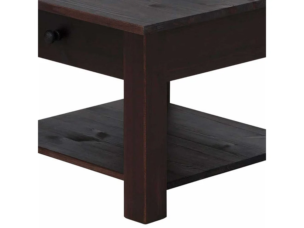 Sofatisch in Wengefarben Kiefer Massivholz