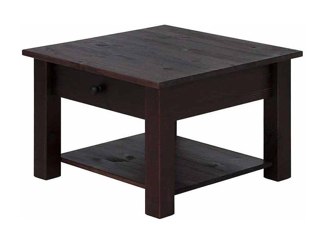 Sofatisch in Wengefarben Kiefer Massivholz