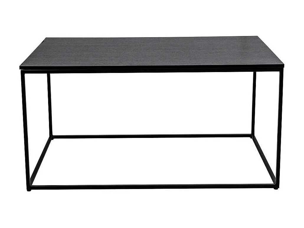 Sofatisch in Schwarz Stahl 90 cm breit