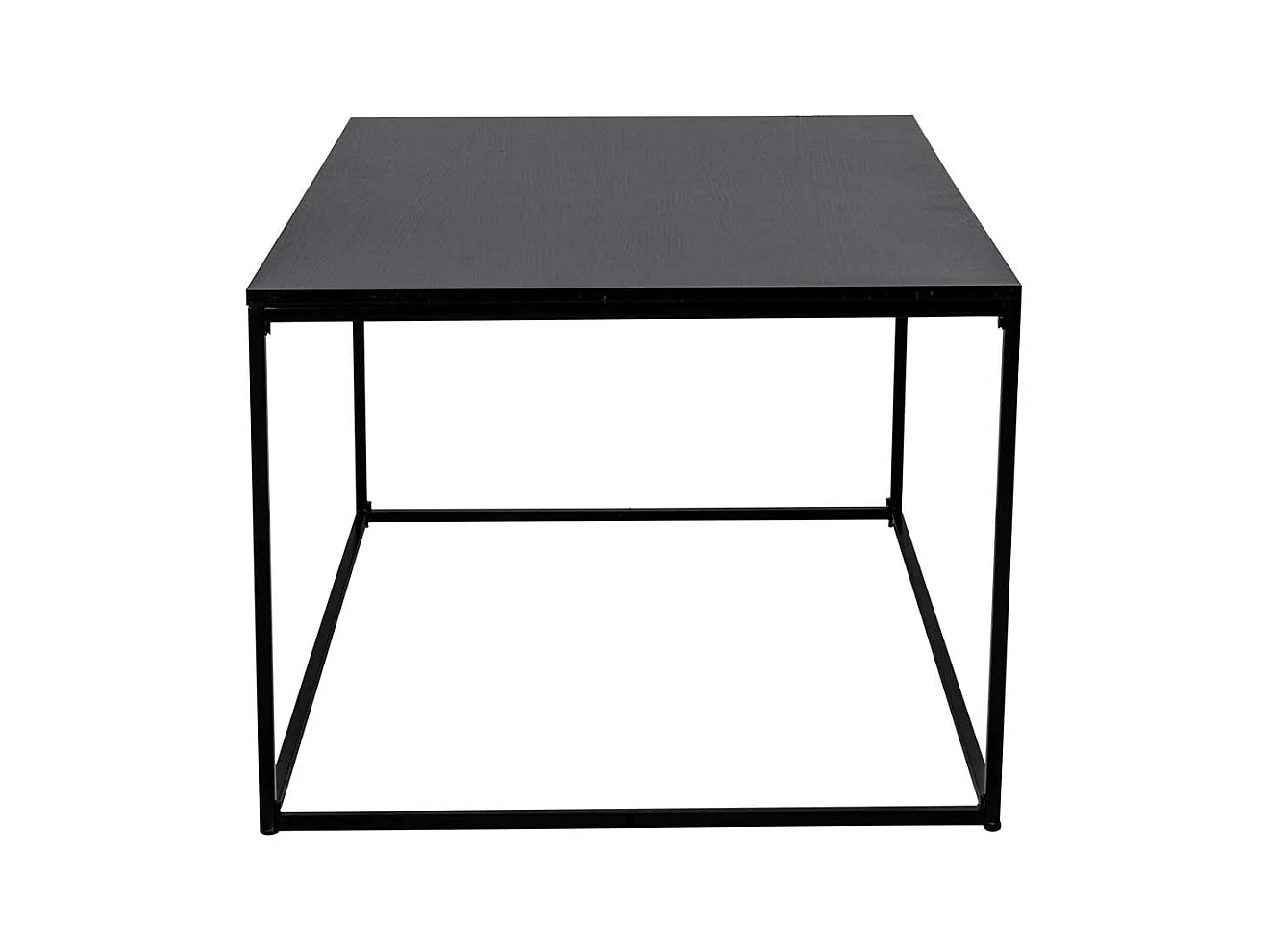 Sofatisch in Schwarz Stahl 90 cm breit