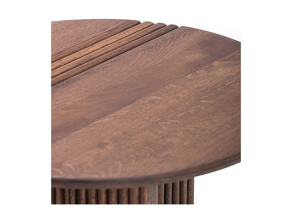 Couchtisch im Skandi Design runder Tischplatte