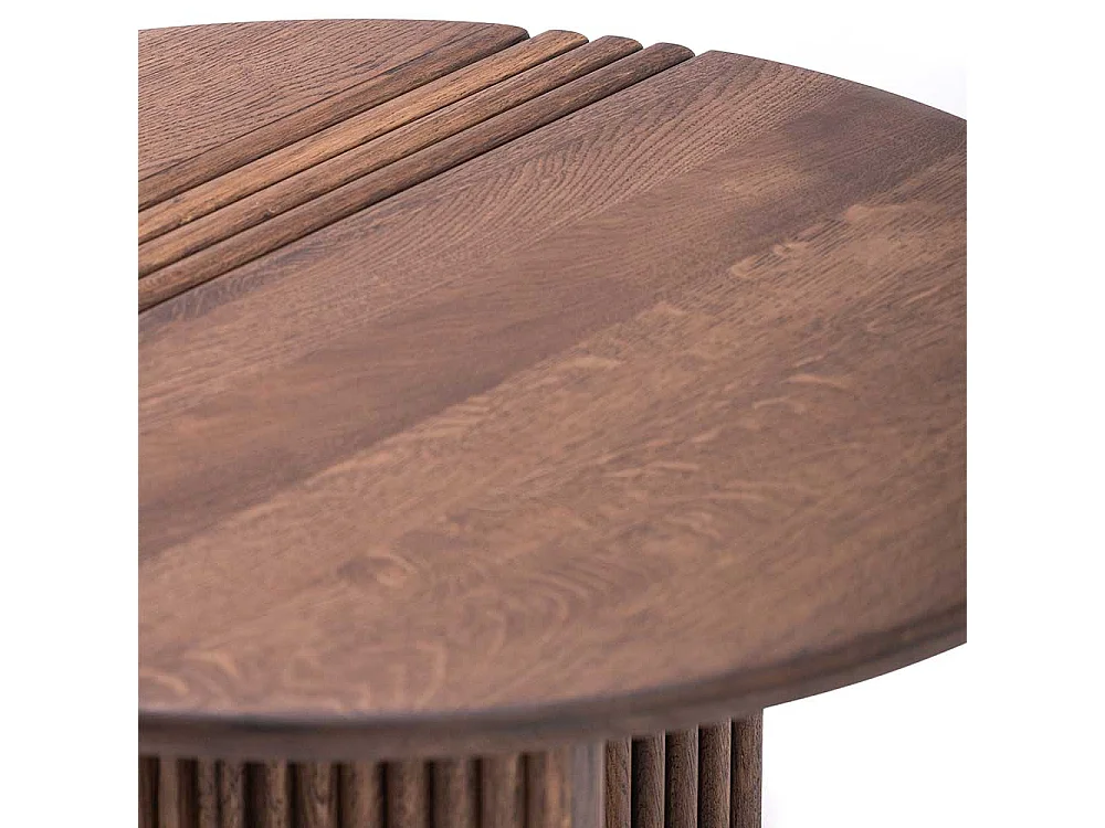 Couchtisch im Skandi Design runder Tischplatte