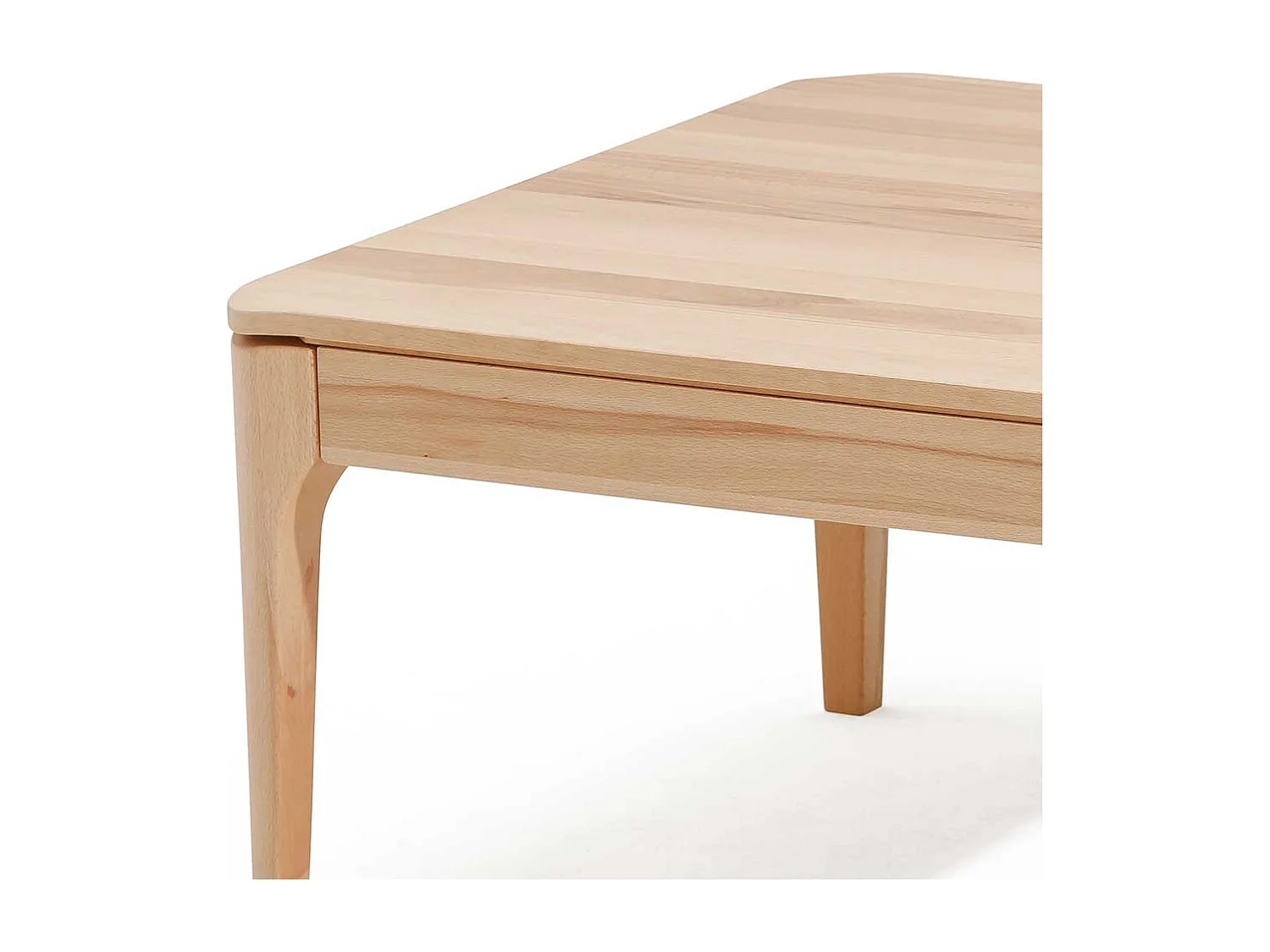 Holz Couchtisch aus Kernbuche Massivholz 45 cm hoch