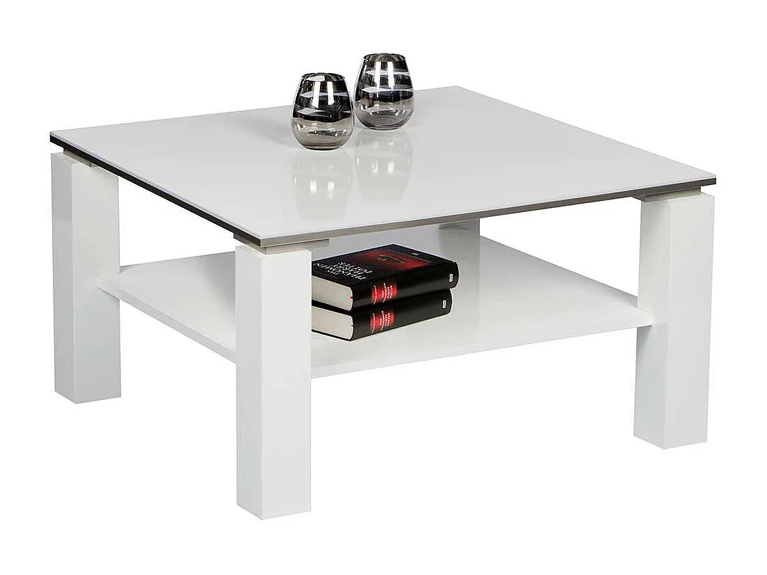 Weißer Couchtisch in modernem Design melaminbeschichtet