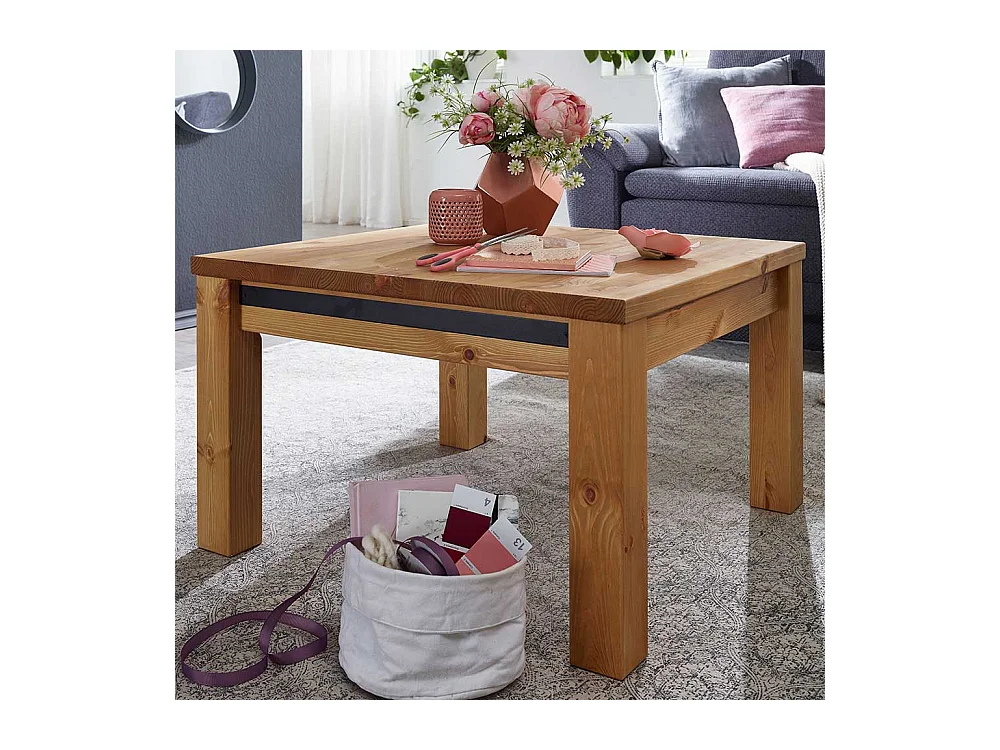 Echtholztisch in Eichefarben Kiefer Massivholz